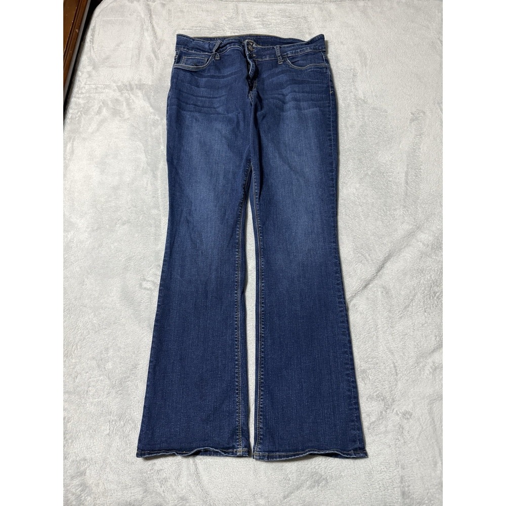 KUT From The Kloth High Rise Bootcut Jeans Womens 35 Blue Denim 35x32.5